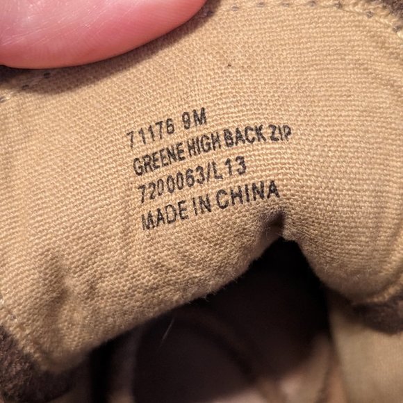 Frye Greene Leather Back-Zip High-Top Sneakers W9 - Picture 7 of 7